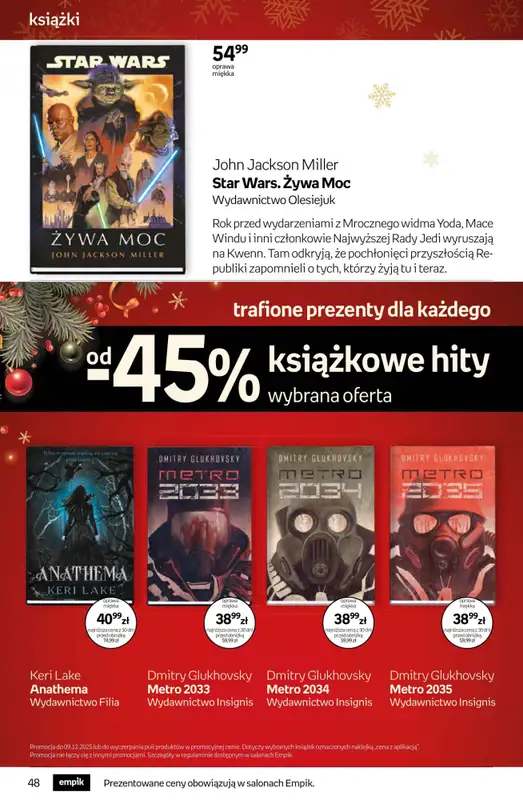 Prezenty - gazetka promocyjna Empik I Tom kultury: książki od piątku 28.11 do wtorku 09.12 - strona 48