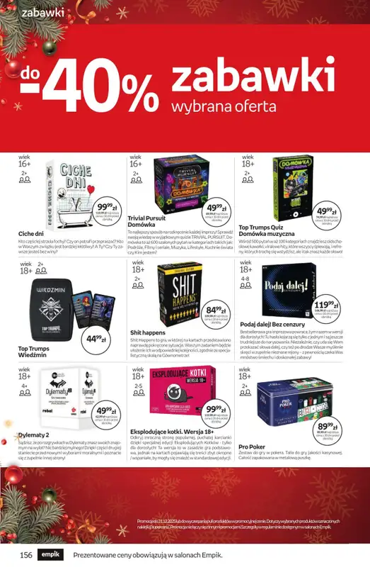 Prezenty - gazetka promocyjna Empik I Tom kultury: zabawki od piątku 28.11 do wtorku 09.12 - strona 33
