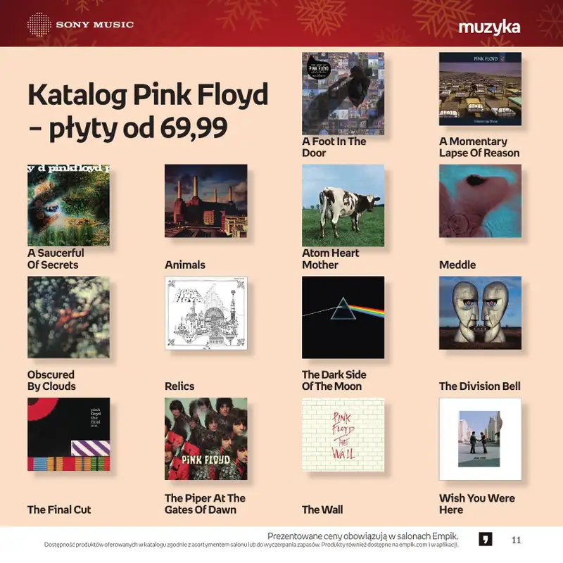 Prezenty - gazetka promocyjna Empik I Katalog: Muzyka od niedzieli 30.11 do środy 24.12 - strona 11