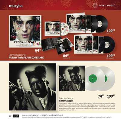 Prezenty - gazetka promocyjna Empik I Katalog: Muzyka od niedzieli 30.11 do środy 24.12 - strona 12