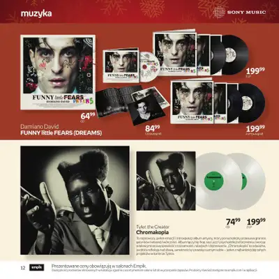 Prezenty - gazetka promocyjna Empik I Katalog: Muzyka od niedzieli 30.11 do środy 24.12 - strona 12
