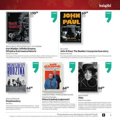 Prezenty - gazetka promocyjna Empik I Katalog: Muzyka od niedzieli 30.11 do środy 24.12 - strona 3