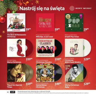 Prezenty - gazetka promocyjna Empik I Katalog: Muzyka od niedzieli 30.11 do środy 24.12 - strona 40