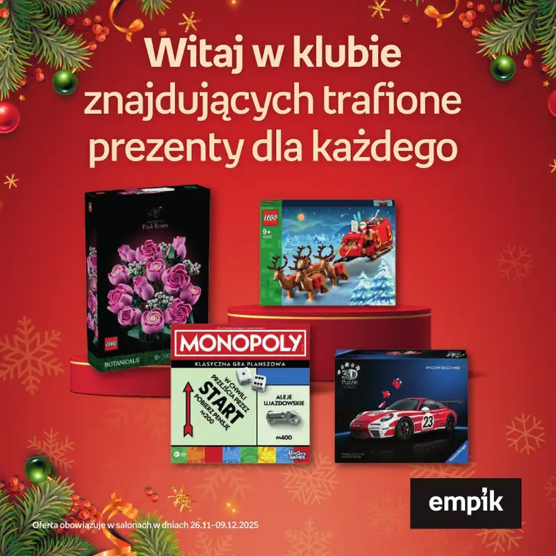 Prezenty - gazetka promocyjna Empik I Katalog: Zabawki od soboty 29.11 do wtorku 09.12