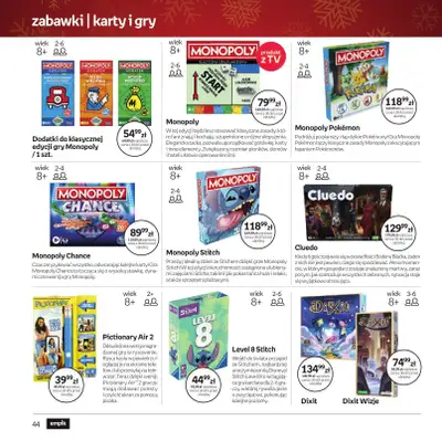 Prezenty - gazetka promocyjna Empik I Katalog: Zabawki od soboty 29.11 do wtorku 09.12 - strona 44