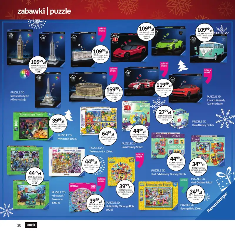 Prezenty - gazetka promocyjna Empik I Katalog: Zabawki od soboty 29.11 do wtorku 09.12 - strona 30