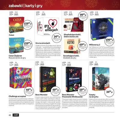 Prezenty - gazetka promocyjna Empik I Katalog: Zabawki od soboty 29.11 do wtorku 09.12 - strona 48