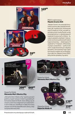 Prezenty - gazetka promocyjna Empik I Tom kultury: muzyka od piątku 28.11 do wtorku 09.12 - strona 3