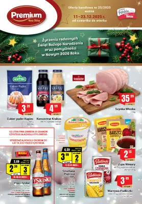 Premium - gazetka promocyjna Gazetka Premium od czwartku 11.12 do wtorku 23.12