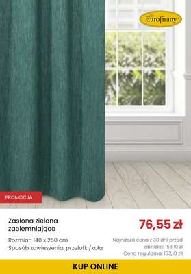 Zasłona zielona zaciemniająca