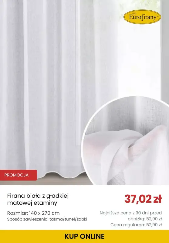 Eurofirany - gazetka promocyjna Dodatkowe -5% z kodem od piątku 28.11 do wtorku 02.12 - strona 3