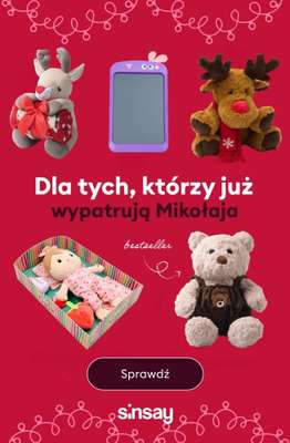 Sinsay - gazetka promocyjna Mikołajkowe prezenty dla najmłodszych! od piątku 28.11 do czwartku 04.12