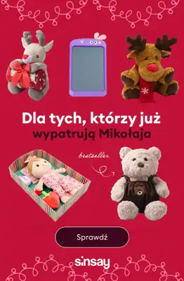 Sinsay - gazetka promocyjna Mikołajkowe prezenty dla najmłodszych! od piątku 28.11 do czwartku 04.12