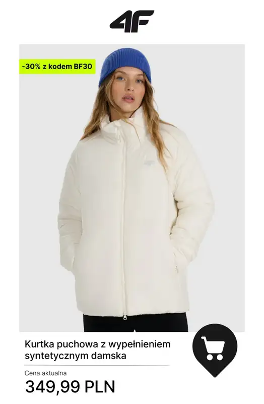 4F - gazetka promocyjna Kurtki zimowe – złap okazje na Black Friday! od piątku 28.11 do poniedziałku 01.12 - strona 3