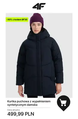 4F - gazetka promocyjna Kurtki zimowe – złap okazje na Black Friday! od piątku 28.11 do poniedziałku 01.12 - strona 4