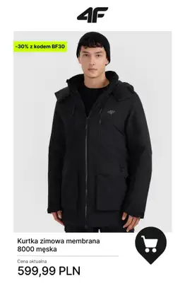 4F - gazetka promocyjna Kurtki zimowe – złap okazje na Black Friday! od piątku 28.11 do poniedziałku 01.12 - strona 13