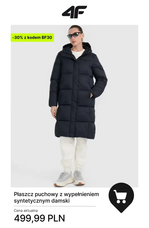 4F - gazetka promocyjna Kurtki zimowe – złap okazje na Black Friday! od piątku 28.11 do poniedziałku 01.12 - strona 7