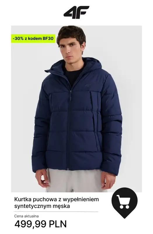 4F - gazetka promocyjna Kurtki zimowe – złap okazje na Black Friday! od piątku 28.11 do poniedziałku 01.12 - strona 10