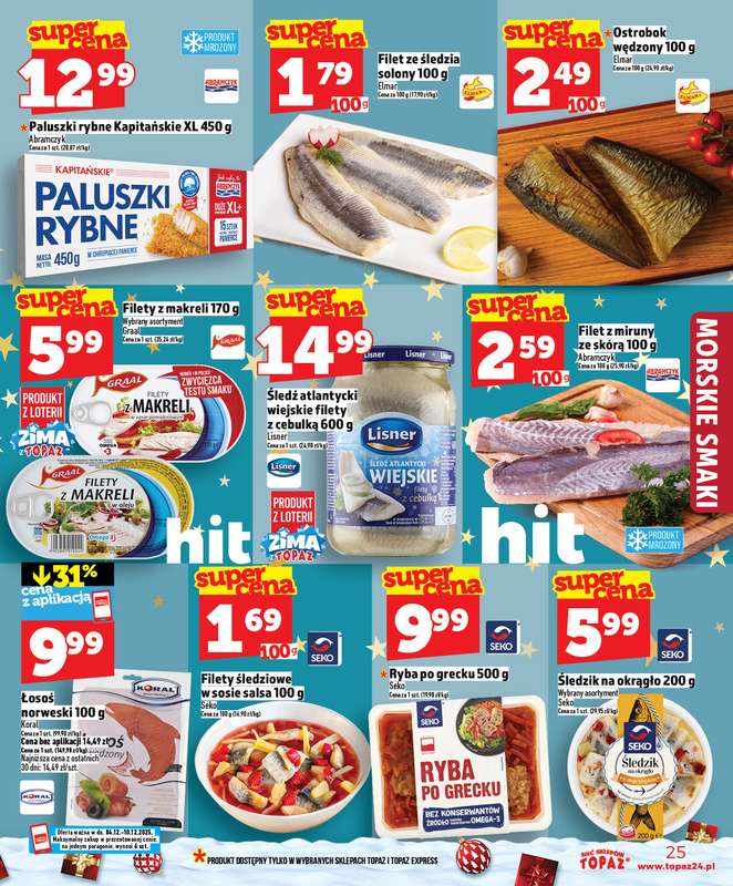TOPAZ - gazetka promocyjna Gazetka od czwartku 04.12 do środy 10.12 - strona 25