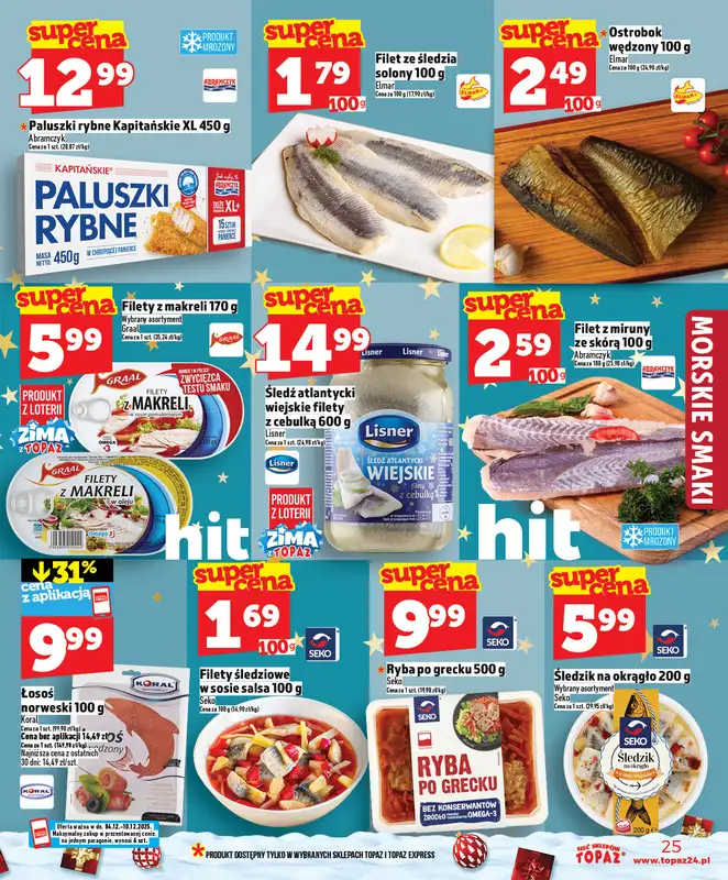 TOPAZ - gazetka promocyjna Gazetka od czwartku 04.12 do środy 10.12 - strona 25
