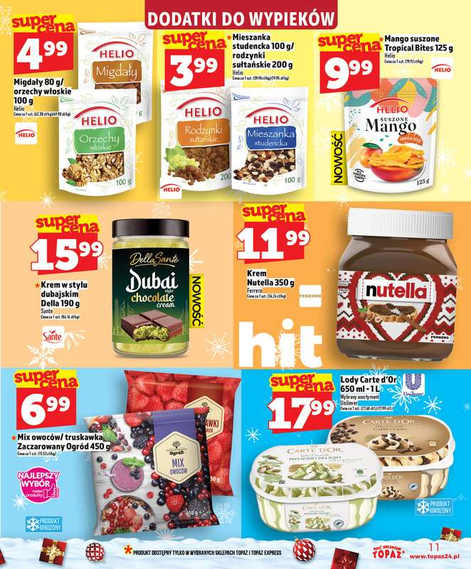 TOPAZ - gazetka promocyjna Gazetka od czwartku 04.12 do środy 10.12 - strona 11