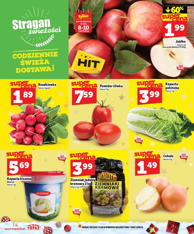 TOPAZ - gazetka promocyjna Gazetka od czwartku 04.12 do środy 10.12 - strona 14