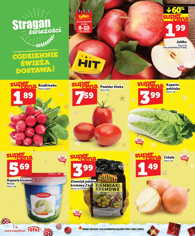 TOPAZ - gazetka promocyjna Gazetka od czwartku 04.12 do środy 10.12 - strona 14