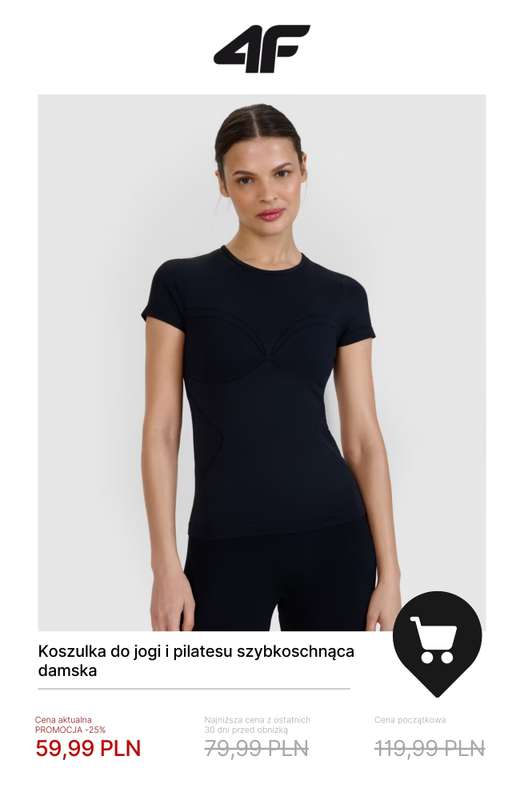 4F - gazetka promocyjna Ubrania do jogi i pilatesu dla niej – od 39,99 zł od soboty 29.11  - strona 2