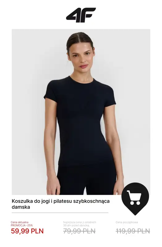 4F - gazetka promocyjna Ubrania do jogi i pilatesu dla niej – od 39,99 zł od soboty 29.11  - strona 2