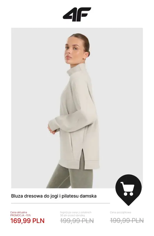 4F - gazetka promocyjna Ubrania do jogi i pilatesu dla niej – od 39,99 zł od soboty 29.11  - strona 8