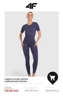 4F - gazetka promocyjna Ubrania do jogi i pilatesu dla niej – od 39,99 zł od soboty 29.11  - strona 11