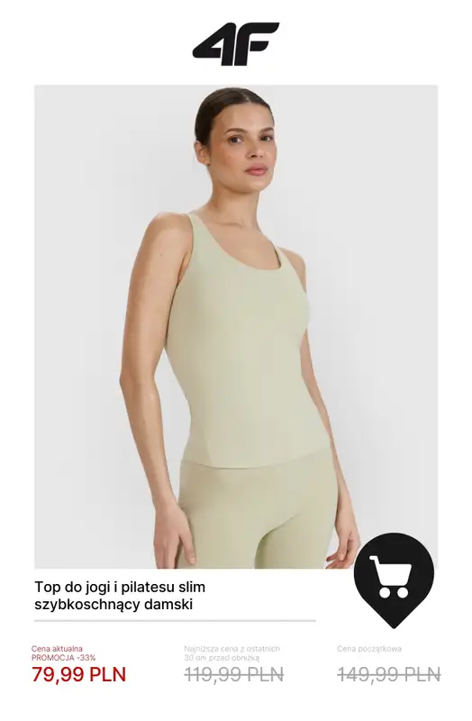 4F - gazetka promocyjna Ubrania do jogi i pilatesu dla niej – od 39,99 zł od soboty 29.11  - strona 7