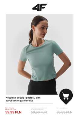 Koszulka do jogi i pilatesu slim szybkoschnąca damska