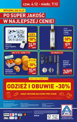 Aldi - gazetka promocyjna JĘDRZEJÓW: WIELKIE OTWARCIE już w czwartek: 04.12! od czwartku 04.12 do niedzieli 07.12 - strona 32