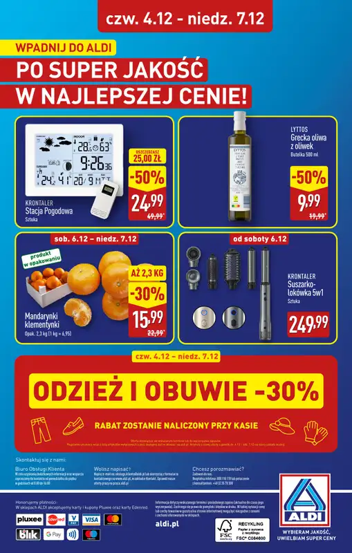 Aldi - gazetka promocyjna JĘDRZEJÓW: WIELKIE OTWARCIE już w czwartek: 04.12! od czwartku 04.12 do niedzieli 07.12 - strona 32