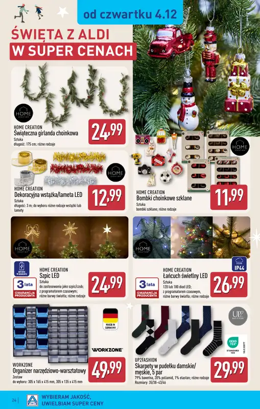 Aldi - gazetka promocyjna JĘDRZEJÓW: WIELKIE OTWARCIE już w czwartek: 04.12! od czwartku 04.12 do niedzieli 07.12 - strona 24