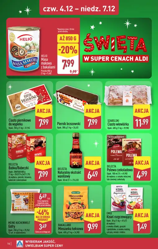 Aldi - gazetka promocyjna JĘDRZEJÓW: WIELKIE OTWARCIE już w czwartek: 04.12! od czwartku 04.12 do niedzieli 07.12 - strona 16