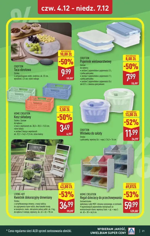 Aldi - gazetka promocyjna JĘDRZEJÓW: WIELKIE OTWARCIE już w czwartek: 04.12! od czwartku 04.12 do niedzieli 07.12 - strona 21