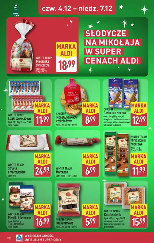 Aldi - gazetka promocyjna JĘDRZEJÓW: WIELKIE OTWARCIE już w czwartek: 04.12! od czwartku 04.12 do niedzieli 07.12 - strona 18