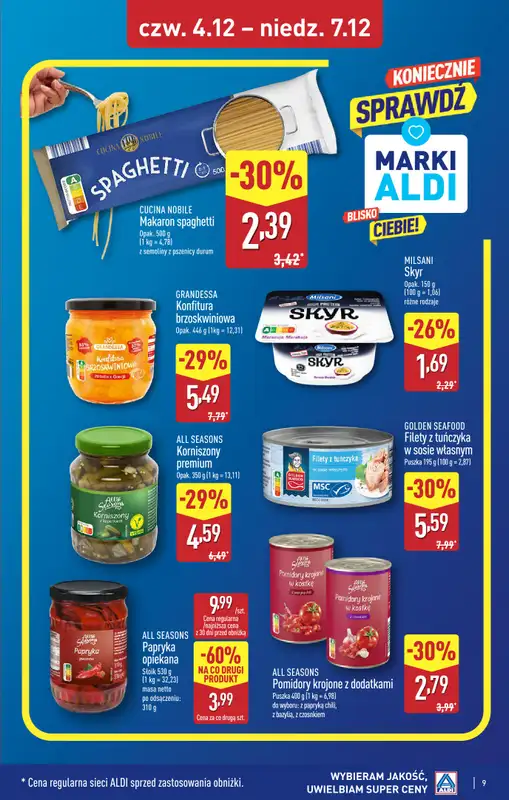Aldi - gazetka promocyjna JĘDRZEJÓW: WIELKIE OTWARCIE już w czwartek: 04.12! od czwartku 04.12 do niedzieli 07.12 - strona 9