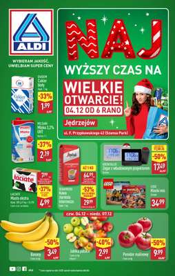 Aldi - gazetka promocyjna JĘDRZEJÓW: WIELKIE OTWARCIE już w czwartek: 04.12! od czwartku 04.12 do niedzieli 07.12