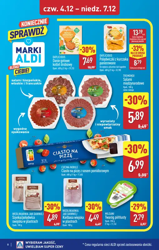 Aldi - gazetka promocyjna JĘDRZEJÓW: WIELKIE OTWARCIE już w czwartek: 04.12! od czwartku 04.12 do niedzieli 07.12 - strona 8