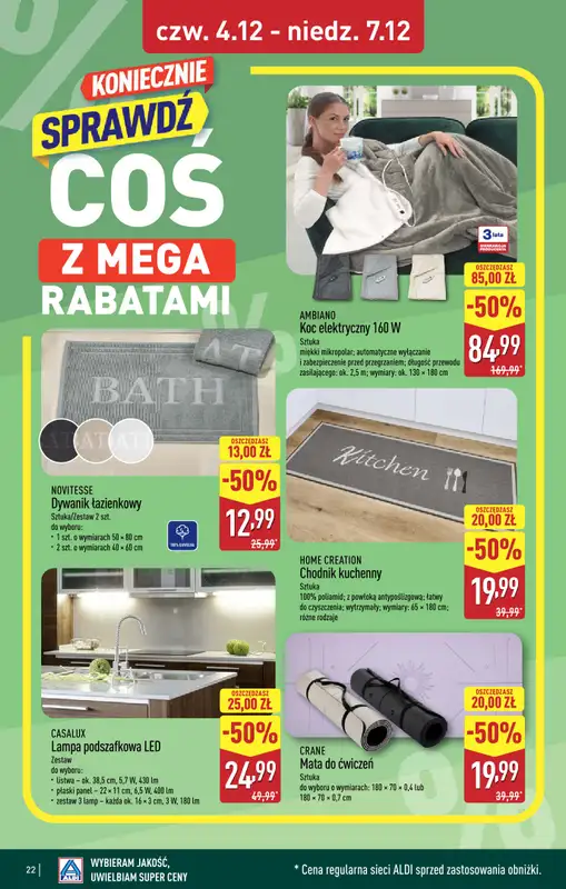 Aldi - gazetka promocyjna JĘDRZEJÓW: WIELKIE OTWARCIE już w czwartek: 04.12! od czwartku 04.12 do niedzieli 07.12 - strona 22