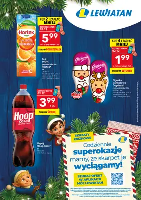 LEWIATAN - gazetka promocyjna Skrzaty Zniżkowe Lewiatana od poniedziałku 01.12 do środy 03.12