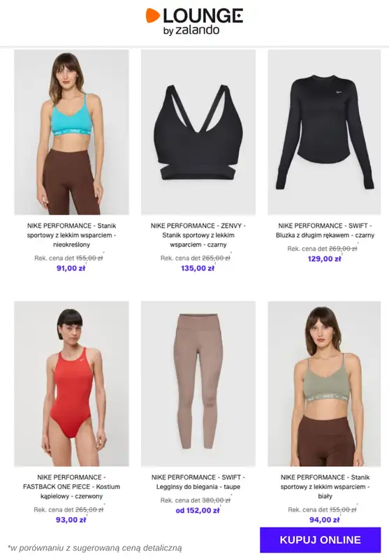 Lounge by Zalando - gazetka promocyjna Specjalne okazje:  Nike Performance od piątku 28.11 do wtorku 02.12 - strona 3