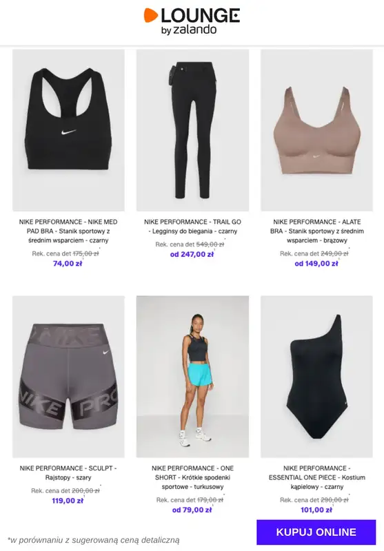 Lounge by Zalando - gazetka promocyjna Specjalne okazje:  Nike Performance od piątku 28.11 do wtorku 02.12 - strona 4