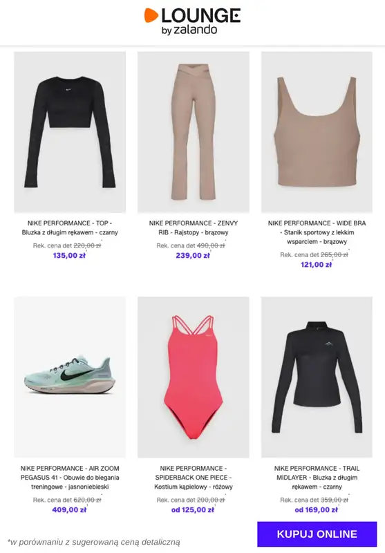 Lounge by Zalando - gazetka promocyjna Specjalne okazje:  Nike Performance od piątku 28.11 do wtorku 02.12 - strona 8