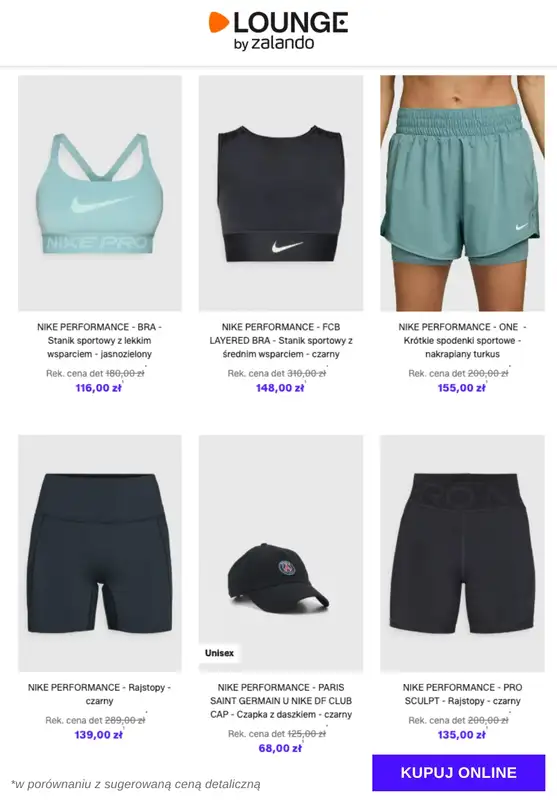 Lounge by Zalando - gazetka promocyjna Specjalne okazje:  Nike Performance od piątku 28.11 do wtorku 02.12 - strona 9