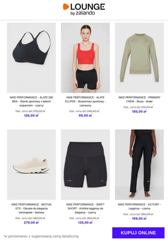 Lounge by Zalando - gazetka promocyjna Specjalne okazje:  Nike Performance od piątku 28.11 do wtorku 02.12 - strona 7