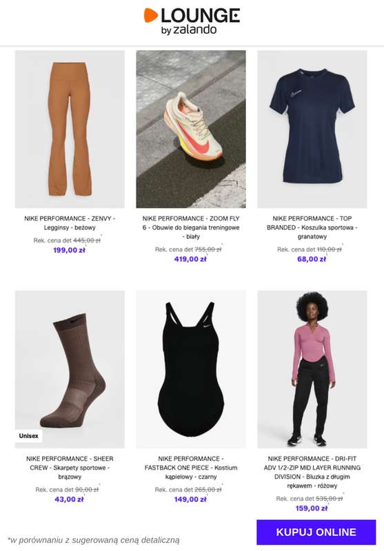 Lounge by Zalando - gazetka promocyjna Specjalne okazje:  Nike Performance od piątku 28.11 do wtorku 02.12 - strona 5